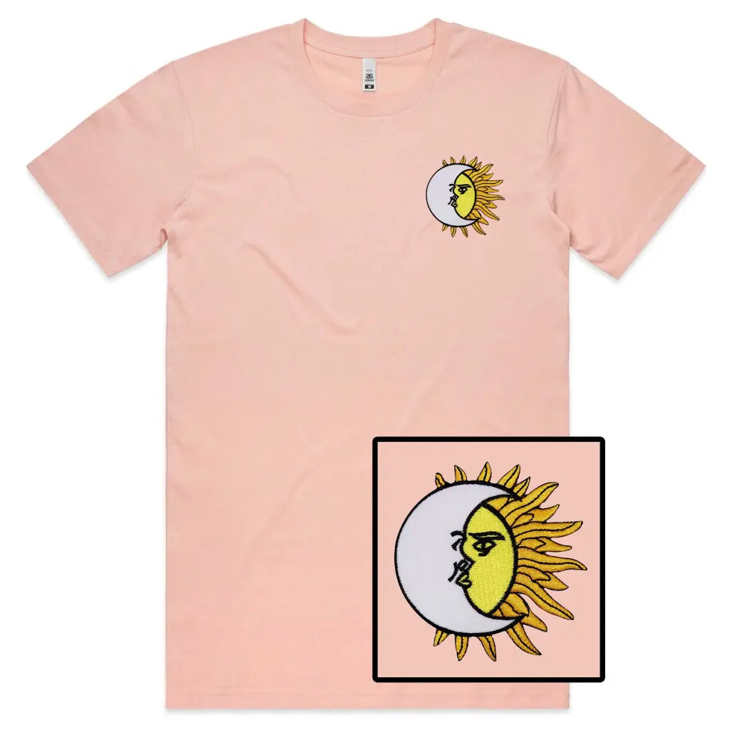 Sun & Moon Embroidered T-Shirt - Tshirtpark.com