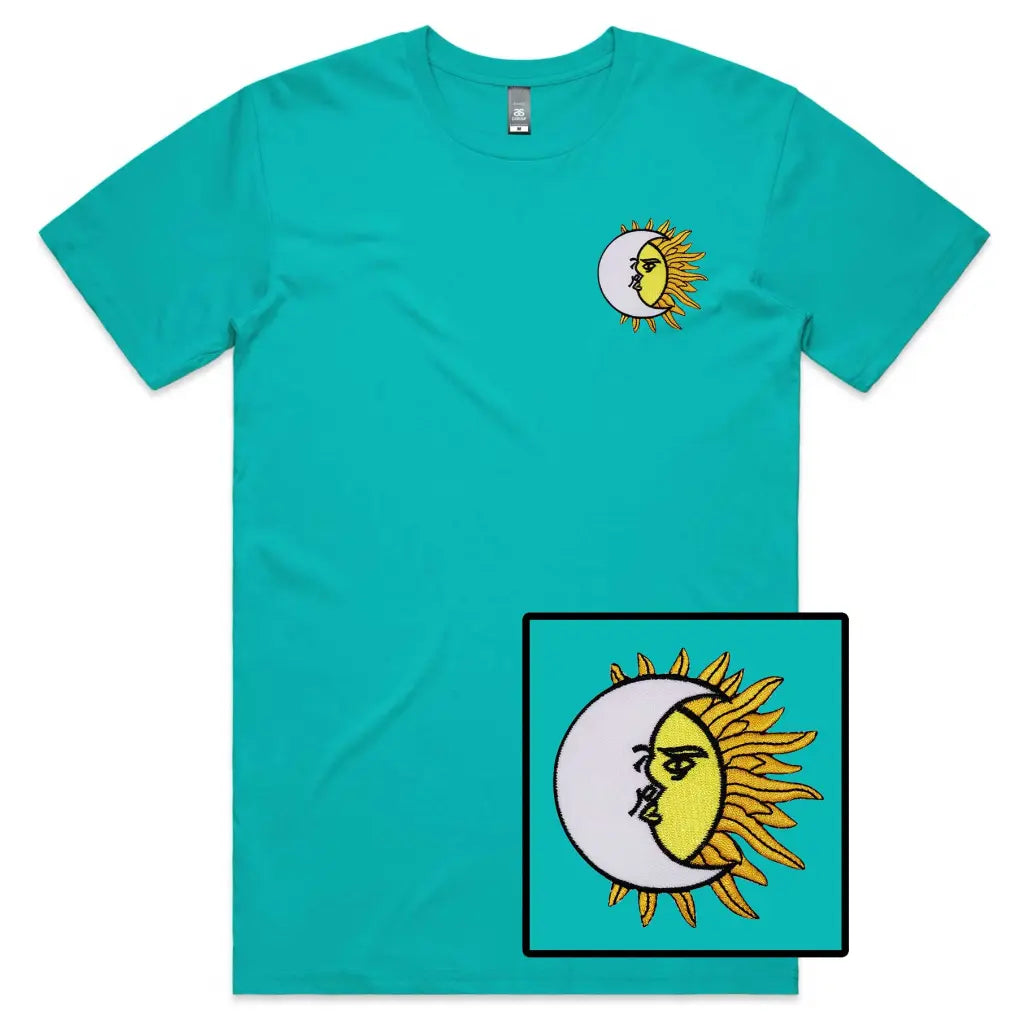 Sun & Moon Embroidered T-Shirt - Tshirtpark.com