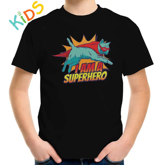 Superhero Cat Kids T-shirt - Tshirtpark.com