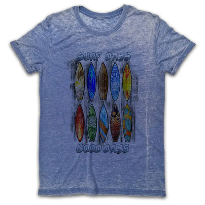 Surf Days Vintage Burn-Out T-Shirt - Tshirtpark.com