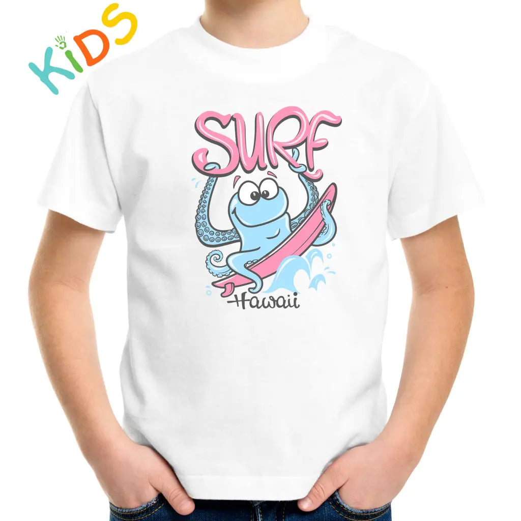 Surf Hawaii Octopus Kids T-shirt - Tshirtpark.com