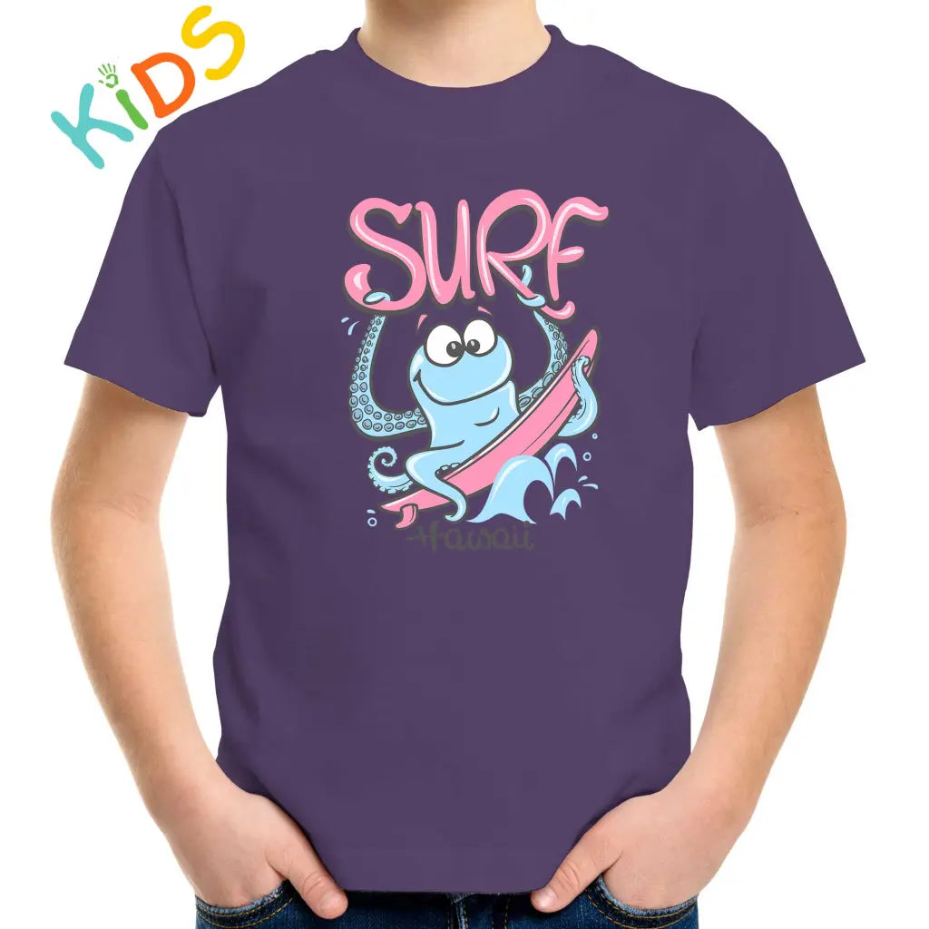 Surf Hawaii Octopus Kids T-shirt - Tshirtpark.com