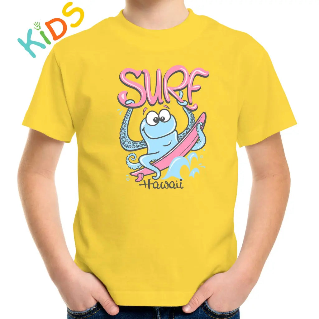 Surf Hawaii Octopus Kids T-shirt - Tshirtpark.com