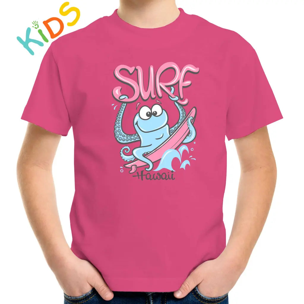 Surf Hawaii Octopus Kids T-shirt - Tshirtpark.com