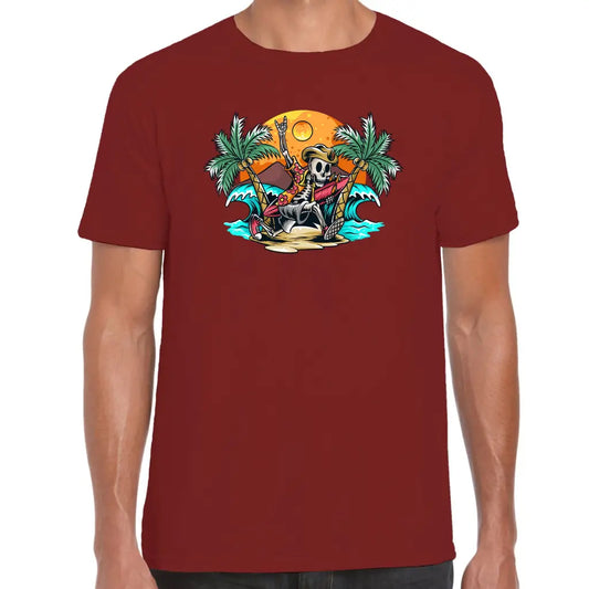 Surf Island Skeleton T-Shirt - Tshirtpark.com