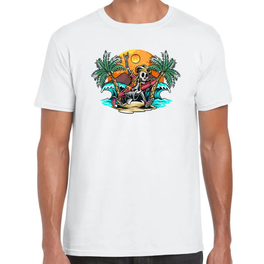 Surf Island Skeleton T-Shirt - Tshirtpark.com