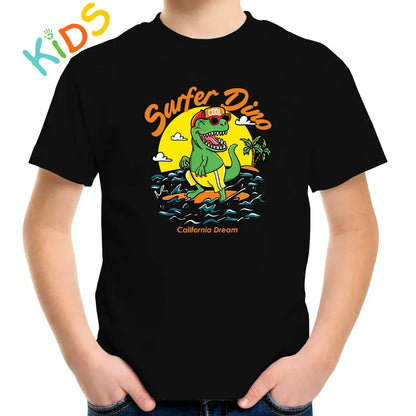 Surfer Dino Kids T-shirt - Tshirtpark.com