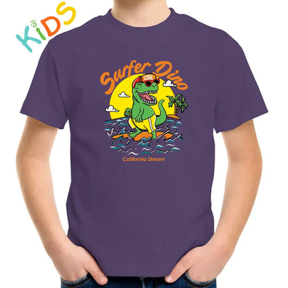 Surfer Dino Kids T-shirt - Tshirtpark.com