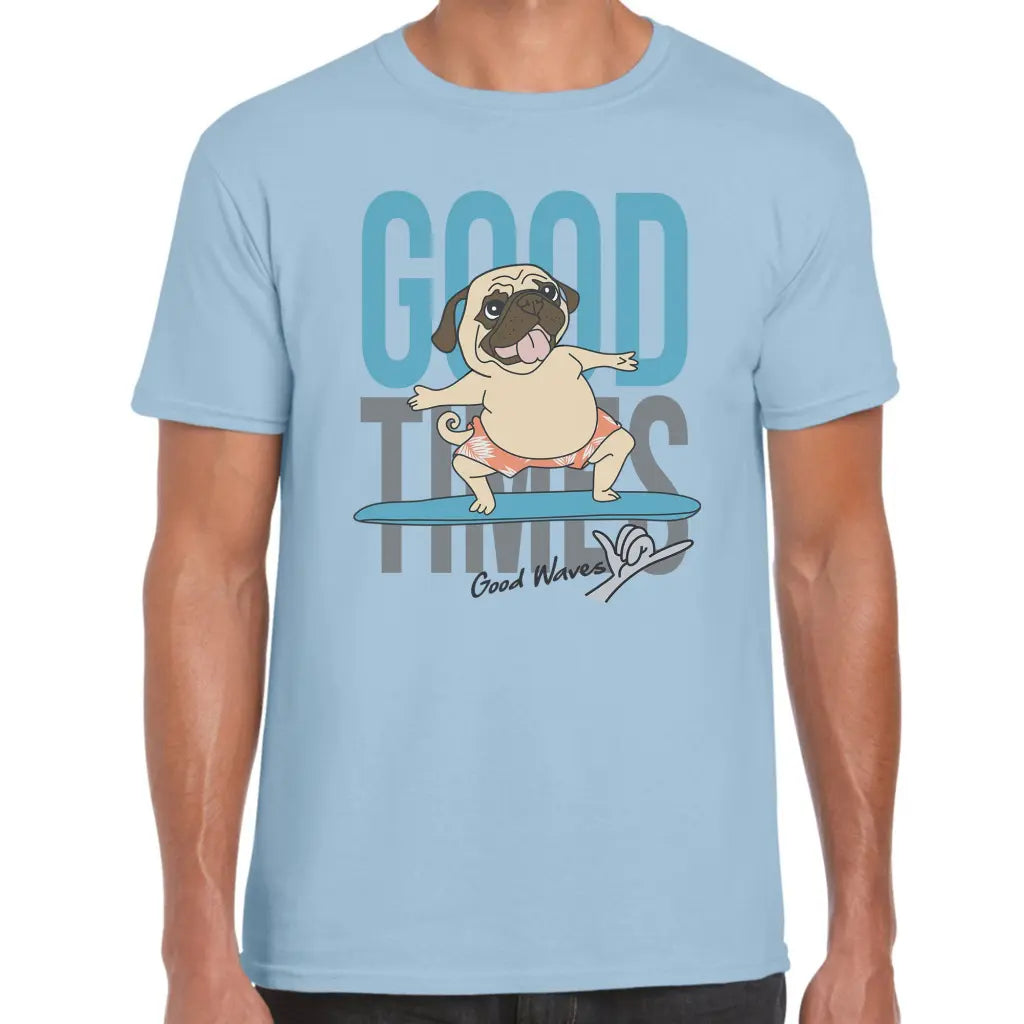 Surfing Pug T-Shirt - Tshirtpark.com