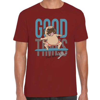 Surfing Pug T-Shirt - Tshirtpark.com