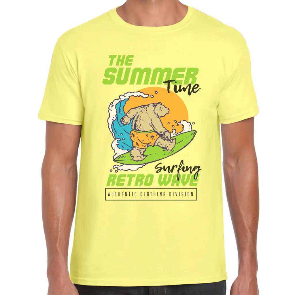 Surfing Retro Wave T-Shirt - Tshirtpark.com