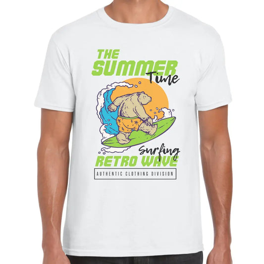 Surfing Retro Wave T-Shirt - Tshirtpark.com