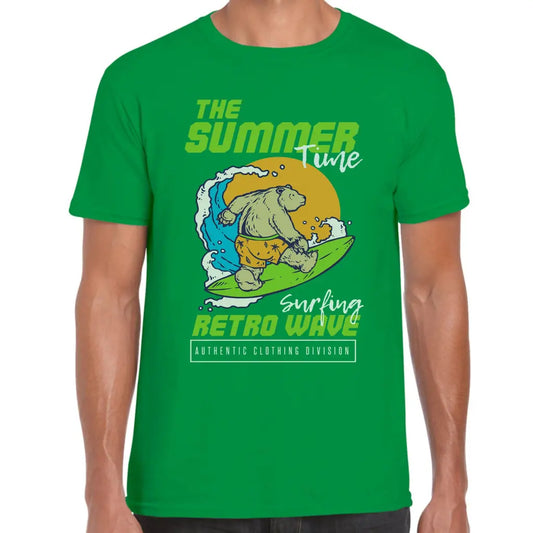 Surfing Retro Wave T-Shirt - Tshirtpark.com