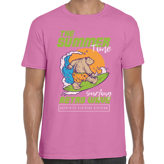 Surfing Retro Wave T-Shirt - Tshirtpark.com