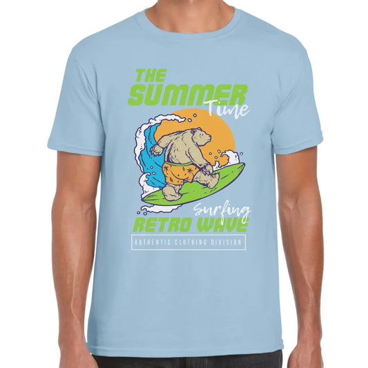 Surfing Retro Wave T-Shirt - Tshirtpark.com