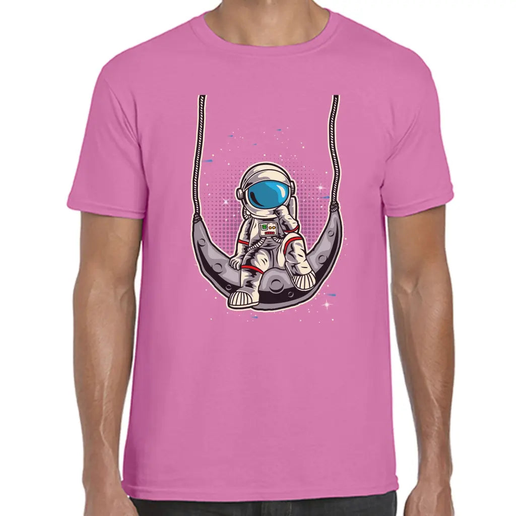 Swinging Moon Astronaut T-Shirt - Tshirtpark.com