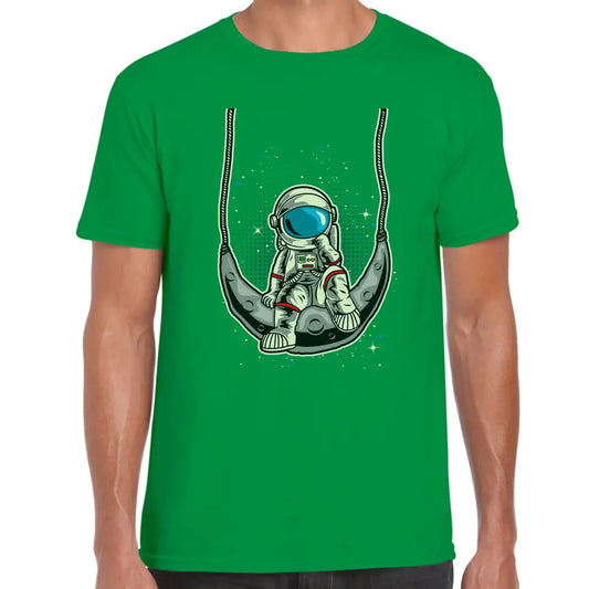 Swinging Moon Astronaut T-Shirt - Tshirtpark.com