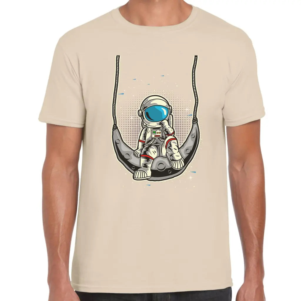 Swinging Moon Astronaut T-Shirt - Tshirtpark.com