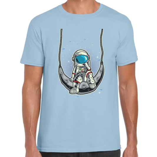 Swinging Moon Astronaut T-Shirt - Tshirtpark.com