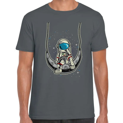 Swinging Moon Astronaut T-Shirt - Tshirtpark.com