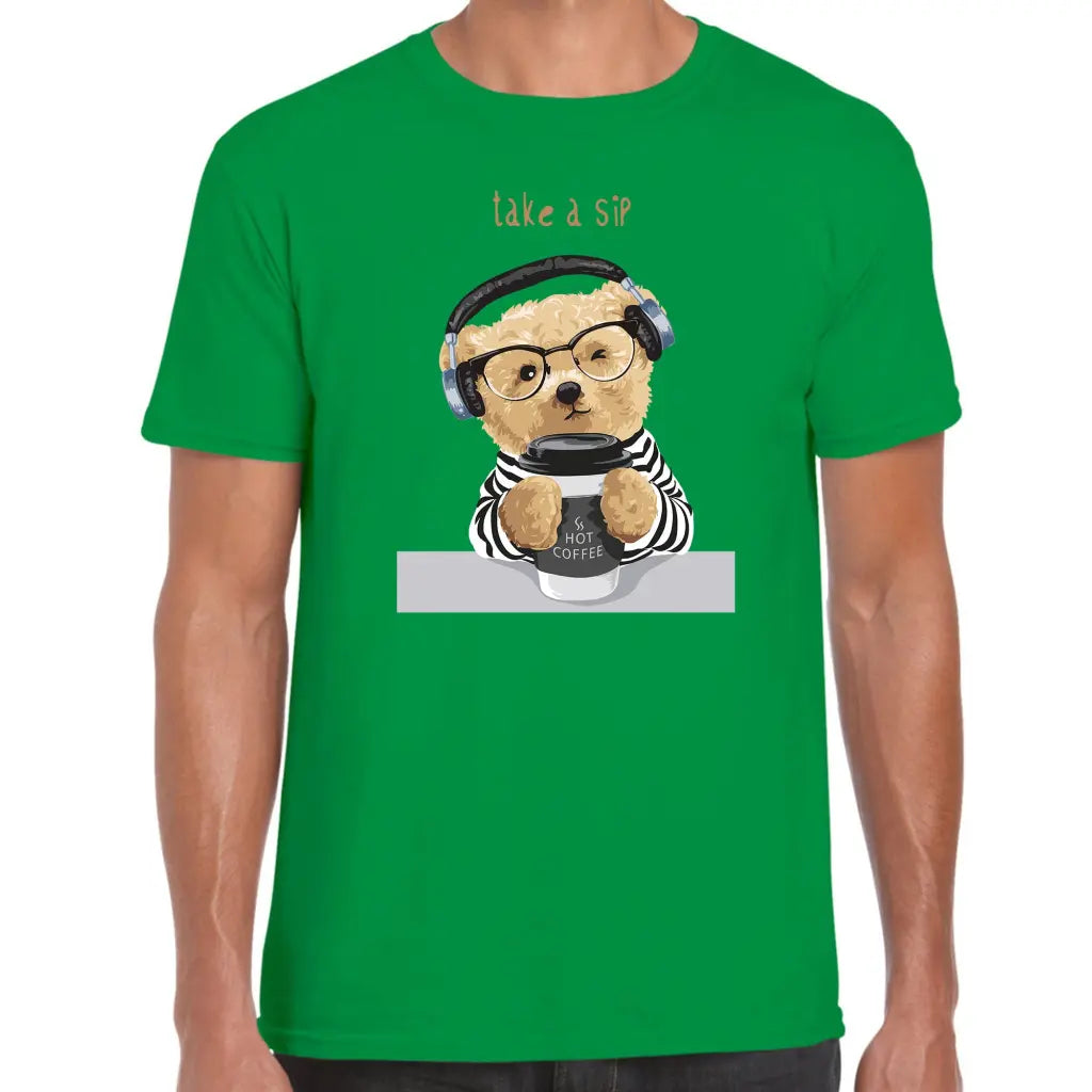 Take A Sip Teddy T-Shirt - Tshirtpark.com