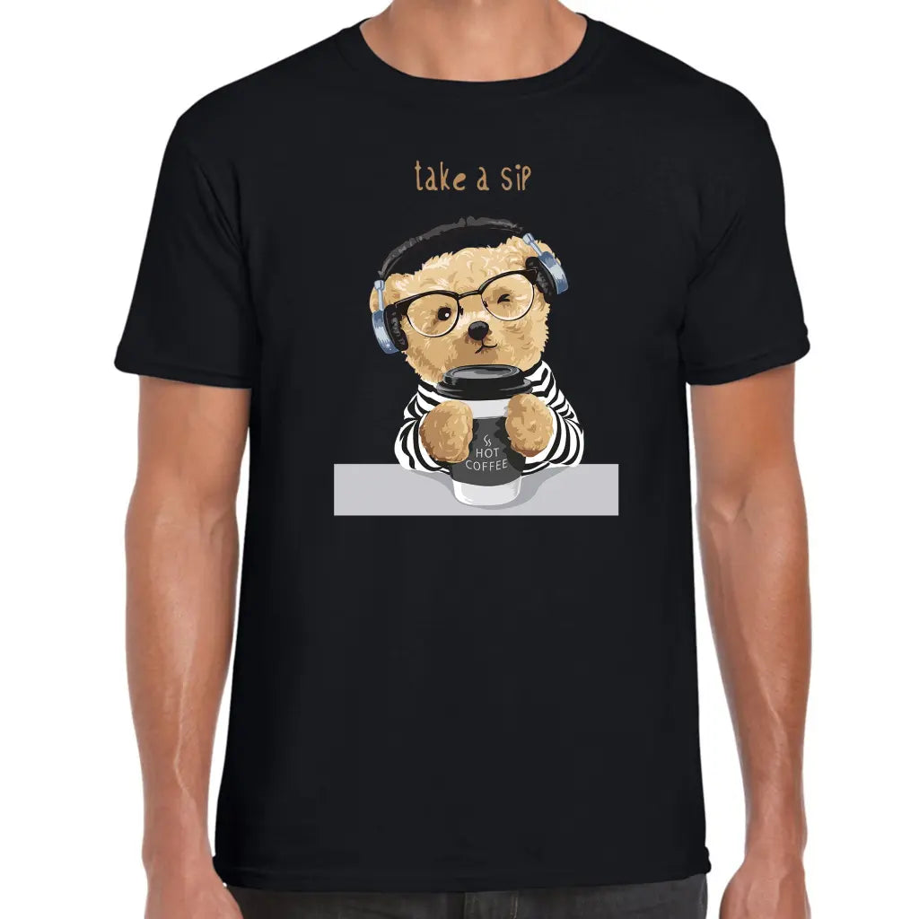 Take A Sip Teddy T-Shirt - Tshirtpark.com