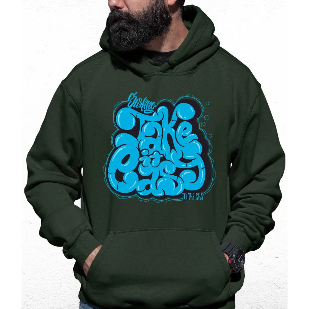 Take It Easy Slogan Colour Hoodie - Tshirtpark.com