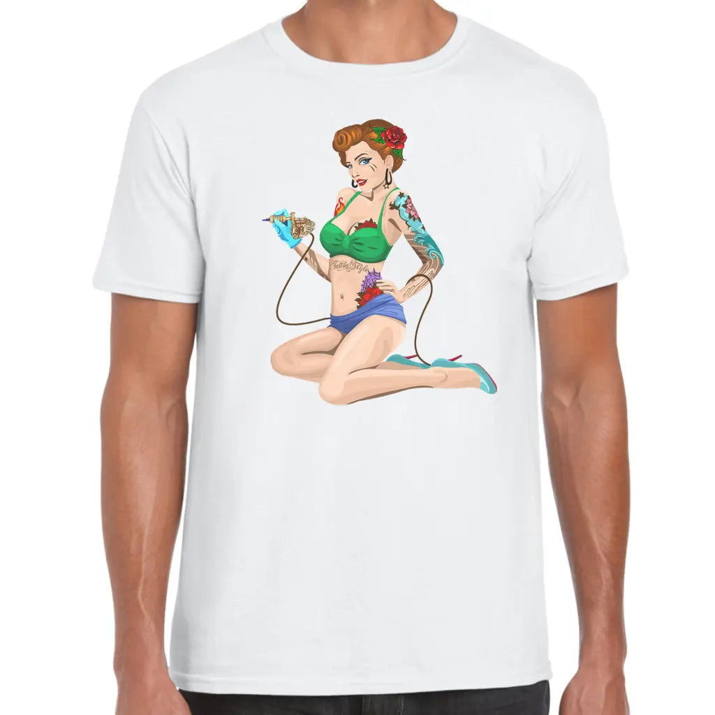 Tattoo Pin Up Girl T-Shirt - Tshirtpark.com
