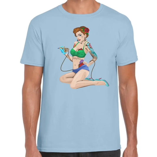 Tattoo Pin Up Girl T-Shirt - Tshirtpark.com