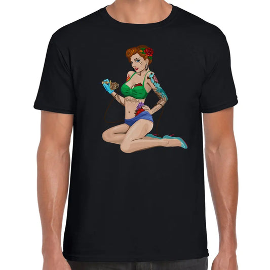 Tattoo Pin Up Girl T-Shirt - Tshirtpark.com