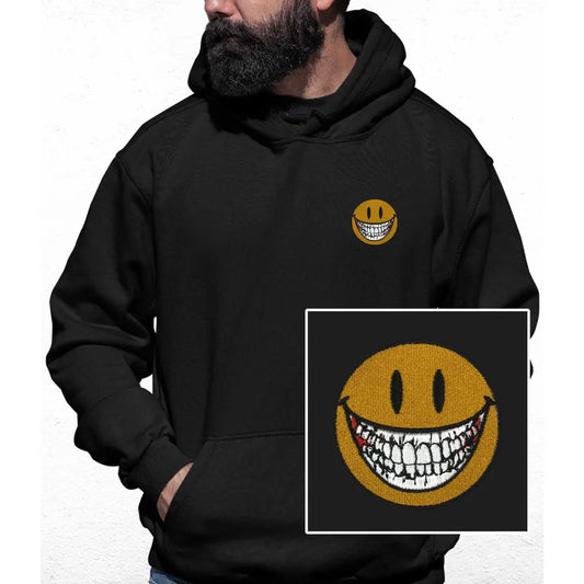 Teeth Smile Embroidered Colour Hoodie - Tshirtpark.com