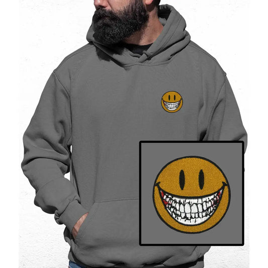 Teeth Smile Embroidered Colour Hoodie - Tshirtpark.com