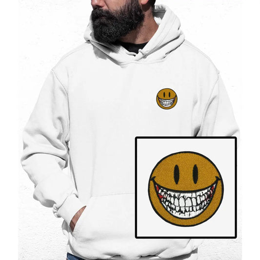 Teeth Smile Embroidered Colour Hoodie - Tshirtpark.com