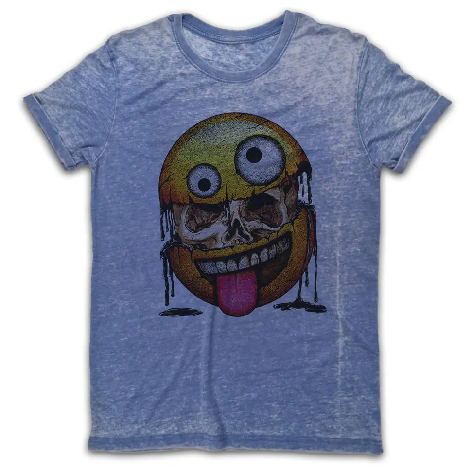 Teeth Smile Vintage Burn-Out T-Shirt - Tshirtpark.com