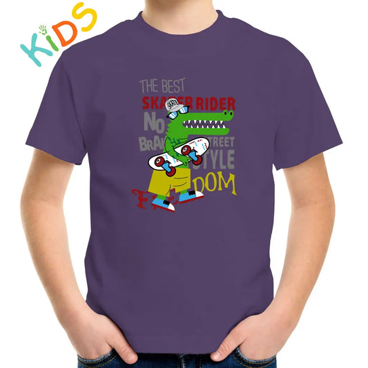 The Best Skater Crocodile Kids T-shirt - Tshirtpark.com