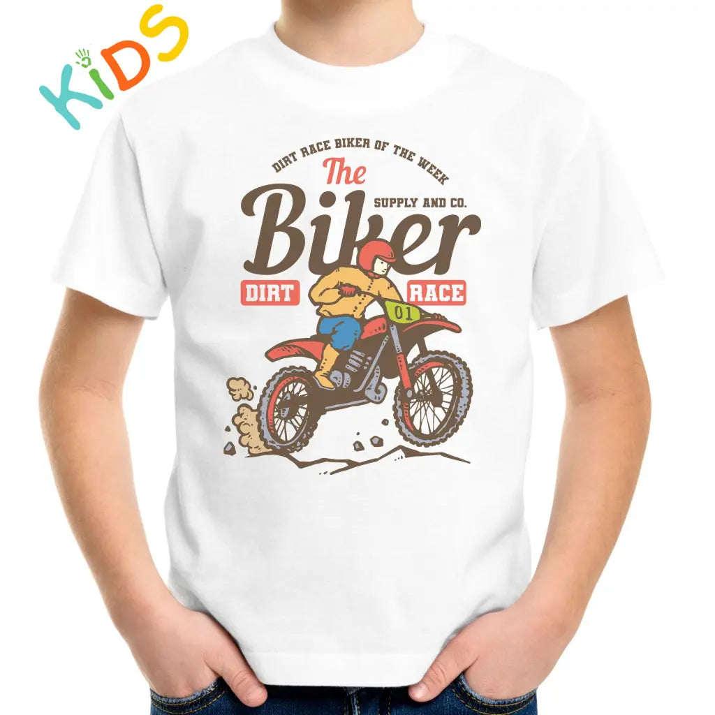 The Biker Dirt Race Kids T-shirt - Tshirtpark.com