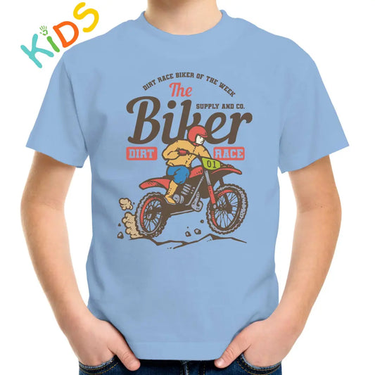 The Biker Dirt Race Kids T-shirt - Tshirtpark.com