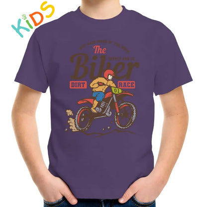 The Biker Dirt Race Kids T-shirt - Tshirtpark.com