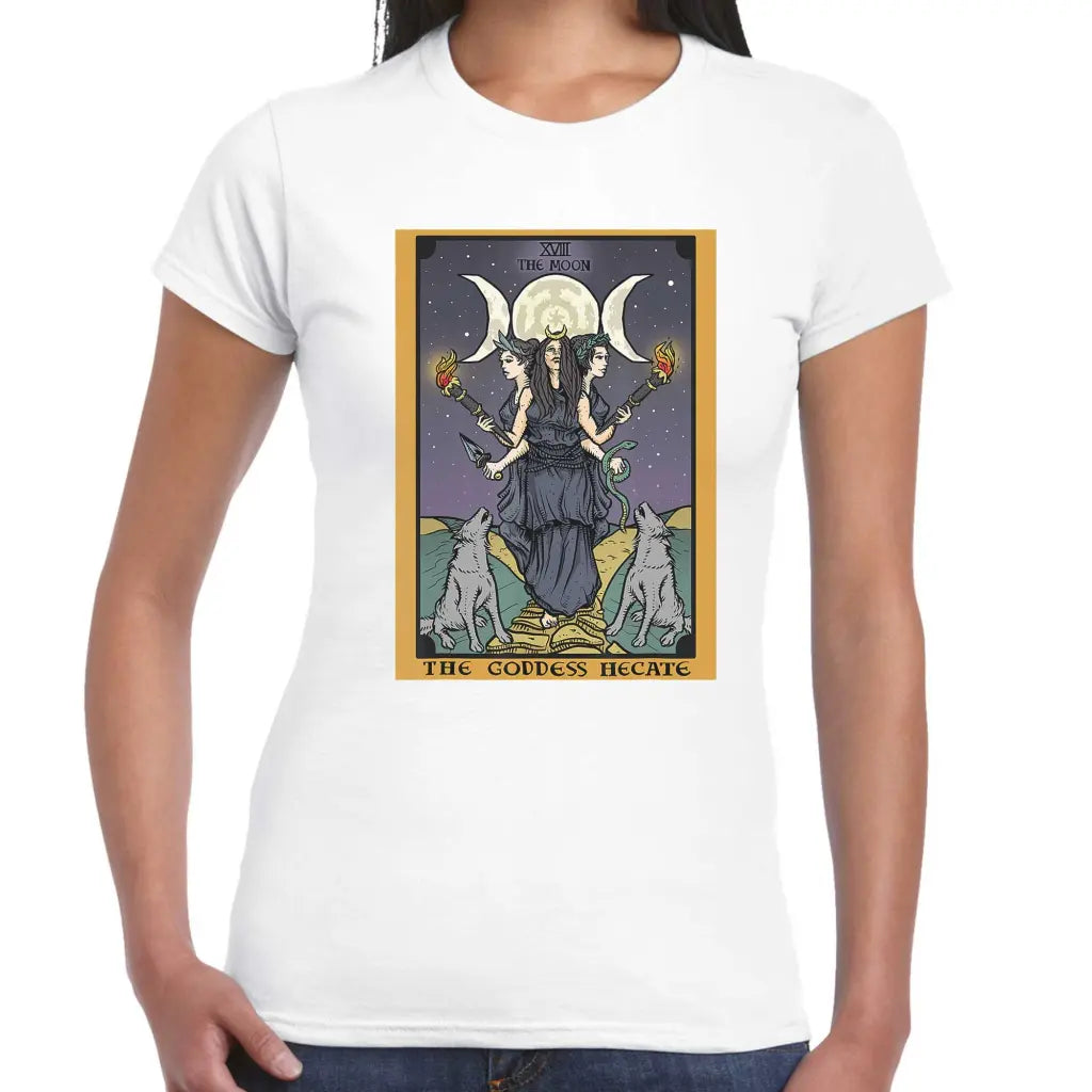 The Goddess Hecate 3 Moon Ladies T-shirt - Tshirtpark.com