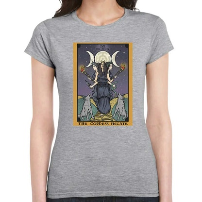 The Goddess Hecate 3 Moon Ladies T-shirt - Tshirtpark.com