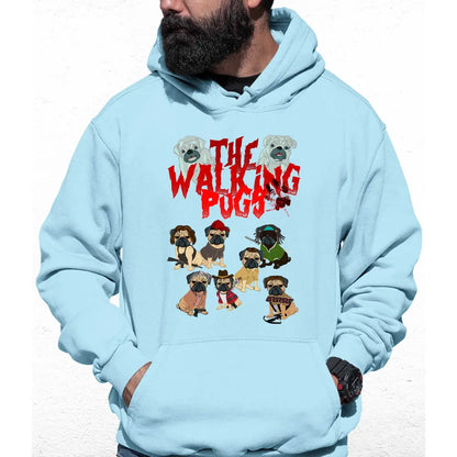 The Walking Pugs Colour Hoodie - Tshirtpark.com