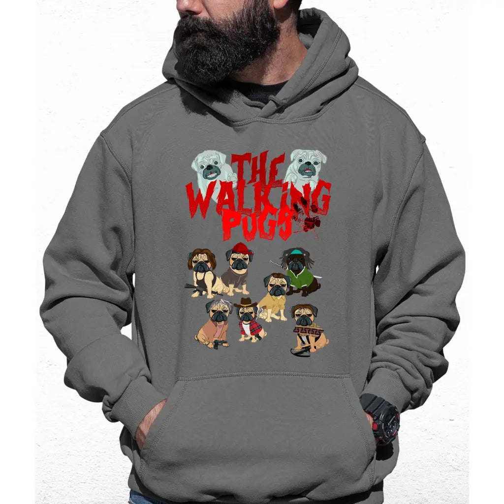 The Walking Pugs Colour Hoodie - Tshirtpark.com