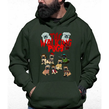 The Walking Pugs Colour Hoodie - Tshirtpark.com