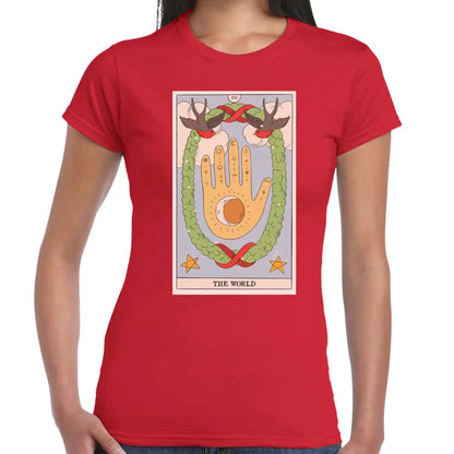 The World Hand Ladies T-shirt - Tshirtpark.com