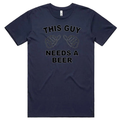 This Guy Needs A Beer T-Shirt - Tshirtpark.com