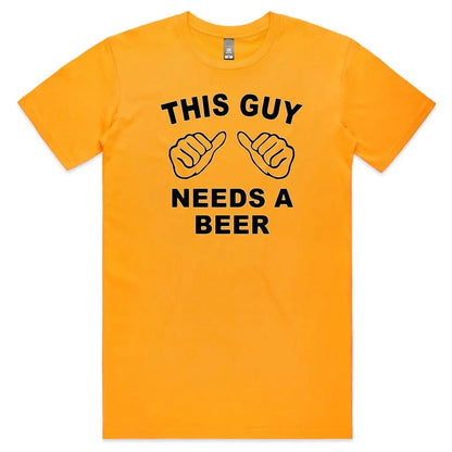 This Guy Needs A Beer T-Shirt - Tshirtpark.com