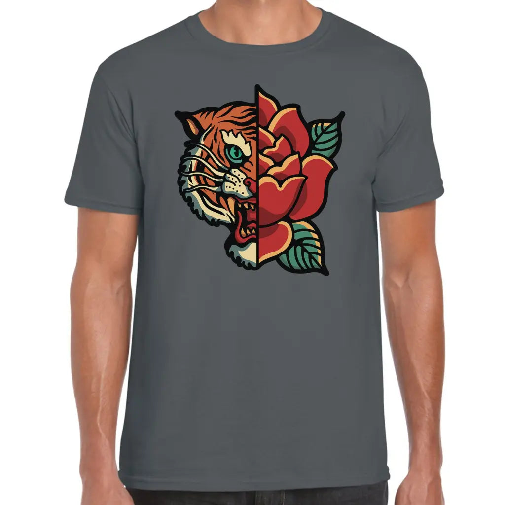 Tiger Rose T-Shirt - Tshirtpark.com