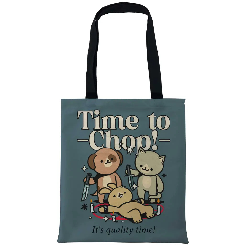 Time To Chop Tote Bags - Tshirtpark.com