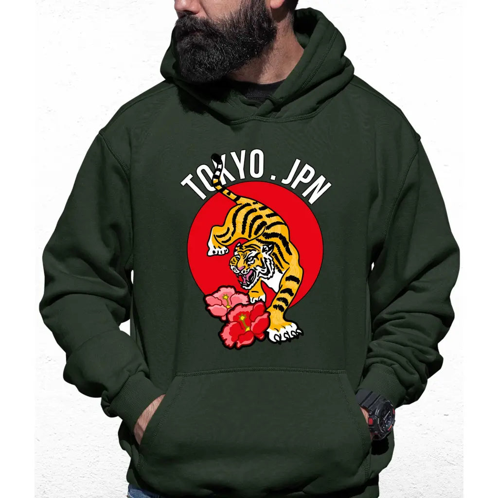 Tokyo Japan Tiger Colour Hoodie - Tshirtpark.com