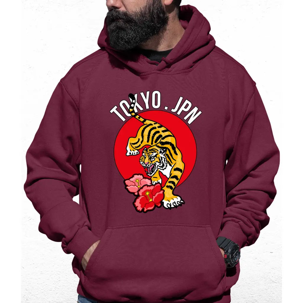 Tokyo Japan Tiger Colour Hoodie - Tshirtpark.com